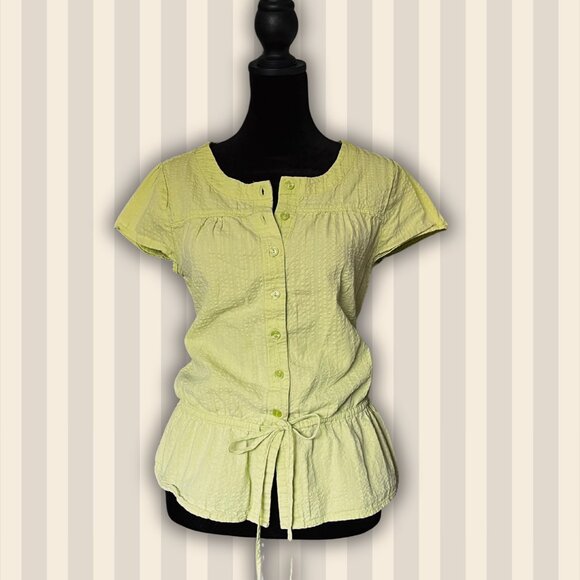 Christopher & Banks light green button-up top - Size S - Picture 2 of 4